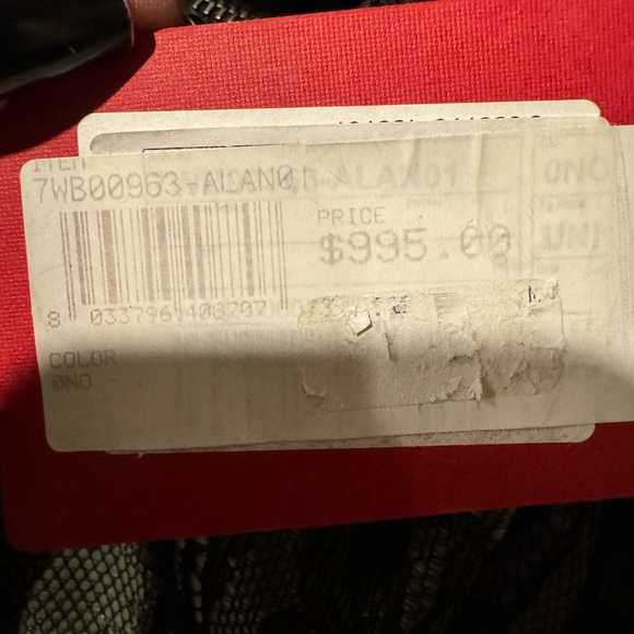 Valentino Garavani Black/Beige Lace Nuage Bow Medium Hobo Tote NWT RARE FIND - Picture 7 of 16